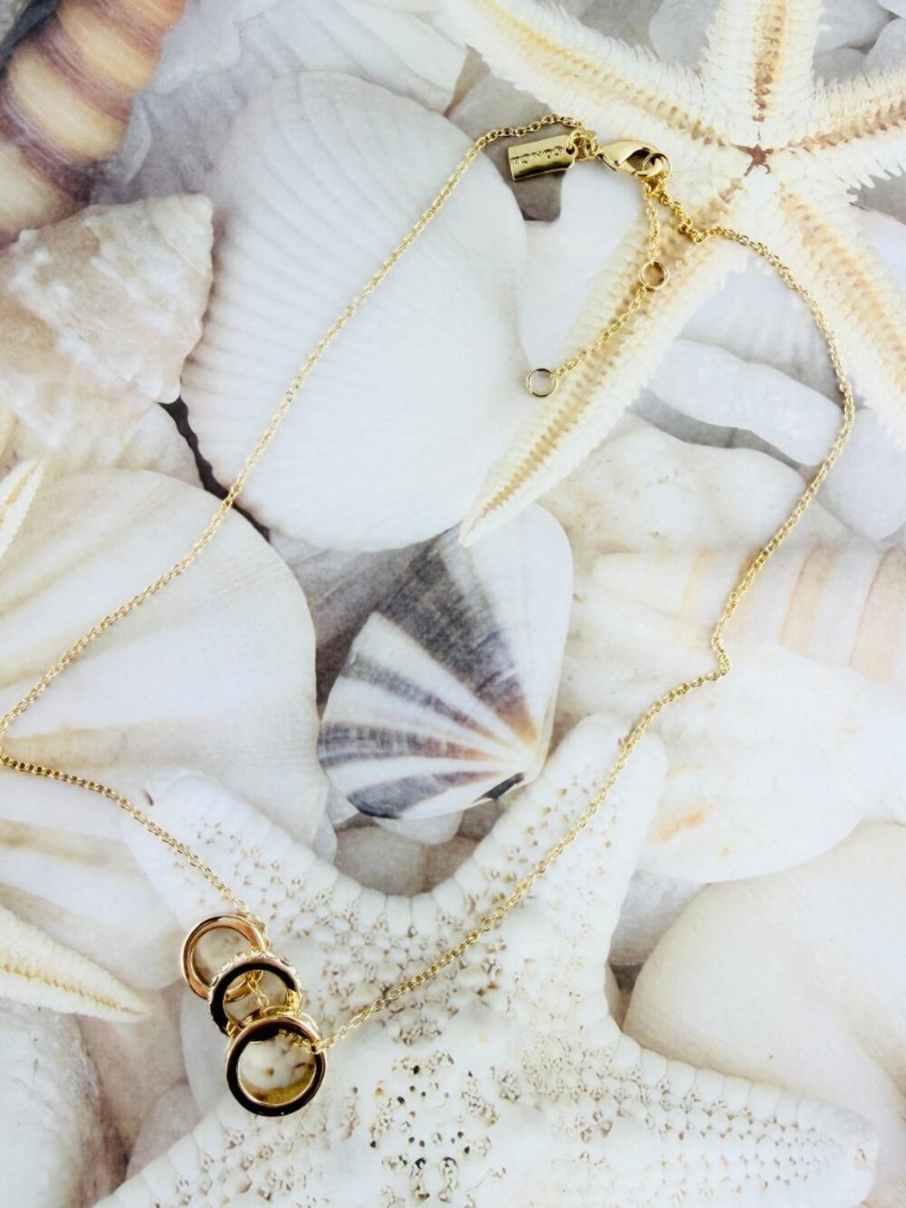 Coach Repeated C Rondell Ring gold necklace - Picture 4 of 4